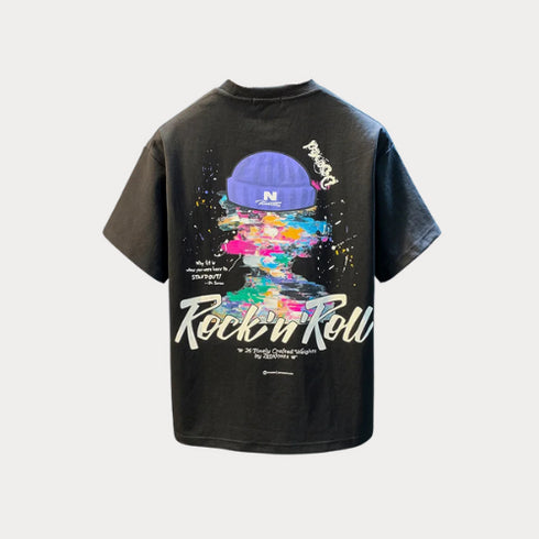 Premium Men's Short Sleeve T-Shirt – 2025 Trendy Embroidered & Printed Casual Top